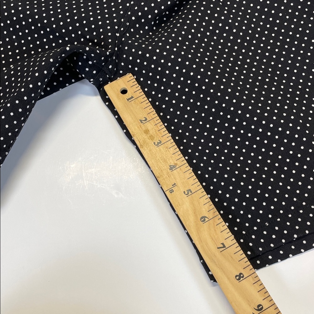 Sabrina Lauren Bermuda Polka Dot Shorts Black White Womens Plus 16W - Picture 8 of 8